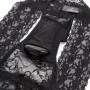 Secrets 5 Function Remote Control Vibrating Black Lace Thong