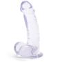 Ice Gem Realistic Suction Cup Dildo with Balls 6 Inch