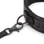Bondage Boutique Black Rose Faux Fur Lined Collar and Lead Set