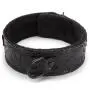 Bondage Boutique Black Rose Faux Fur Lined Collar and Lead Set Bondage Boutique Black Rose Faux Fur Lined Collar and Lead Set