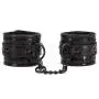 Bondage Boutique Black Rose Faux Fur Lined Wrist Cuffs Bondage Boutique Black Rose Faux Fur Lined Wrist Cuffs