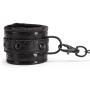 Bondage Boutique Black Rose Faux Fur Lined Wrist Cuffs