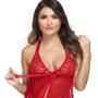 Worldgirl Unwrap Me Red Lace Babydoll