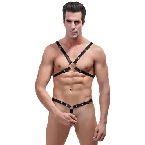 Male Power Shoulder Harness with C-Ring Waist Band Male Power Shoulder Harness with C-Ring Waist Band