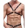 Male Power Shoulder Harness with C-Ring Waist Band
