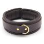 Coco de Mer Brown Leather Collar