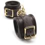 Coco de Mer Brown Leather Wrist Cuffs S/M Coco de Mer Brown Leather Wrist Cuffs S/M