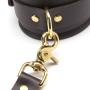 Coco de Mer Brown Leather Wrist Cuffs S/M Coco de Mer Brown Leather Wrist Cuffs S/M