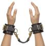 Coco de Mer Brown Leather Wrist Cuffs S/M Coco de Mer Brown Leather Wrist Cuffs S/M