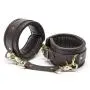 Coco de Mer Brown Leather Wrist Cuffs L/XL