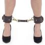 Coco de Mer Brown Leather Ankle Cuffs
