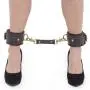 Coco de Mer Brown Leather Ankle Cuffs