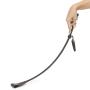 Coco de Mer Brown Leather Riding Crop