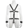 DOMINIX Deluxe Leather Body Harness with Cock Ring and Wrist Cuffs DOMINIX Deluxe Leather Body Harness with Cock Ring and Wrist Cuffs