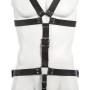 DOMINIX Deluxe Leather Body Harness with Cock Ring and Wrist Cuffs DOMINIX Deluxe Leather Body Harness with Cock Ring and Wrist Cuffs