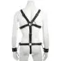 DOMINIX Deluxe Leather Body Harness with Cock Ring and Wrist Cuffs