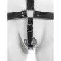 DOMINIX Deluxe Leather Body Harness with Cock Ring and Wrist Cuffs DOMINIX Deluxe Leather Body Harness with Cock Ring and Wrist Cuffs