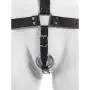 DOMINIX Deluxe Leather Body Harness with Cock Ring and Wrist Cuffs