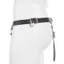DOMINIX Deluxe Leather Anal Plug Harness with Cock Ring