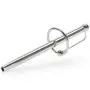 Titus Stainless Steel Through-Hole Prince's Wand with Glans Ring