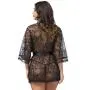 Worldgirl Flaunt Me Black Lace Robe Worldgirl Flaunt Me Black Lace Robe