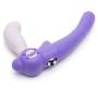 Worldgirl Double Delight Adjustable Purple Vibrating Strapless Strap-On