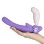 Worldgirl Double Delight Adjustable Purple Vibrating Strapless Strap-On Worldgirl Double Delight Adjustable Purple Vibrating Strapless Strap-On