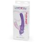 Worldgirl Double Delight Adjustable Purple Vibrating Strapless Strap-On