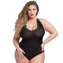 Worldgirl Plus Size Crotchless Halterneck Body