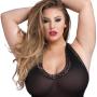 Worldgirl Plus Size Crotchless Halterneck Body