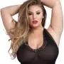Worldgirl Plus Size Crotchless Halterneck Body