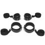 DOMINIX Deluxe Leather Cuffs Bedroom Restraint Kit