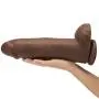King Cock Mega Girthy Ultra Realistic Suction Cup Dildo with Balls 10.5 Inch