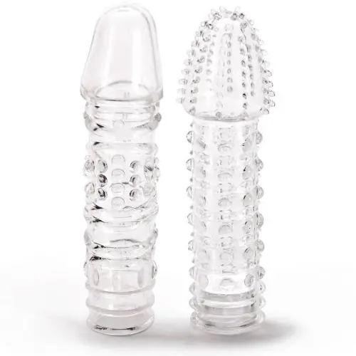 Worldgirl Twin Teasers Textured Penis Sleeves (2 Pack) Worldgirl Twin Teasers Textured Penis Sleeves (2 Pack)
