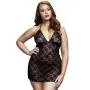 Baci Lingerie Plus Size Lace Babydoll with Peek-a-Boo Cups Baci Lingerie Plus Size Lace Babydoll with Peek-a-Boo Cups