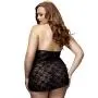 Baci Lingerie Plus Size Lace Babydoll with Peek-a-Boo Cups Baci Lingerie Plus Size Lace Babydoll with Peek-a-Boo Cups
