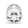 Rosebuds Stainless Steel Swarovski Crystal Butt Plug 2.5 Inch