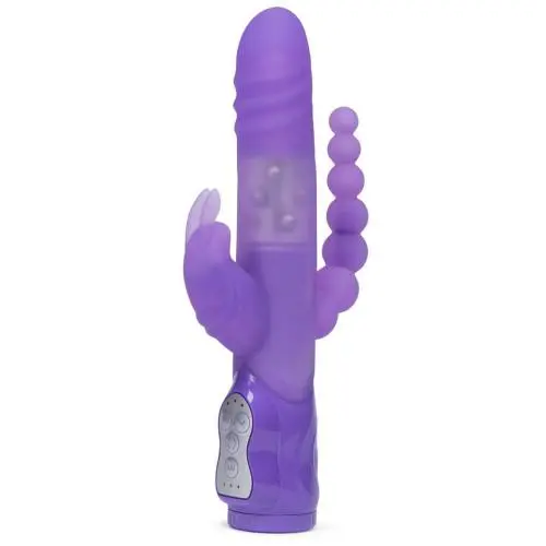 Worldgirl Dream Rabbit 10 Function Silicone Triple Rabbit Vibrator