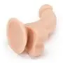 True Lover Cushioned Core Curved Suction Cup Dildo with Balls 5.5 Inch