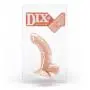 True Lover Cushioned Core Curved Suction Cup Dildo with Balls 5.5 Inch