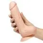 Cushioned Core Realistic Suction Cup Dildo with Balls 6 Inch