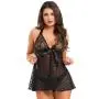 Worldgirl Unwrap Me Black Lace Babydoll Worldgirl Unwrap Me Black Lace Babydoll