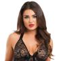 Worldgirl Unwrap Me Black Lace Babydoll