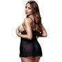 Baci Lingerie Open Cup Black Polka Dot Babydoll