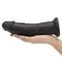 King Cock Girthy Ultra Realistic Black Suction Cup Dildo 8.5 Inch