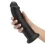 King Cock Girthy Ultra Realistic Black Suction Cup Dildo 8.5 Inch
