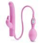 Extra Girthy Inflatable Silicone G-Spot Rabbit Vibrator 4.5 Inch