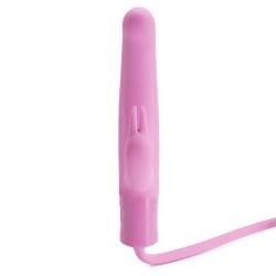 Extra Girthy Inflatable Silicone G-Spot Rabbit Vibrator 4.5 Inch