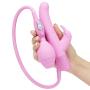 Extra Girthy Inflatable Silicone G-Spot Rabbit Vibrator 4.5 Inch