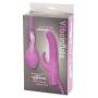 Extra Girthy Inflatable Silicone G-Spot Rabbit Vibrator 4.5 Inch